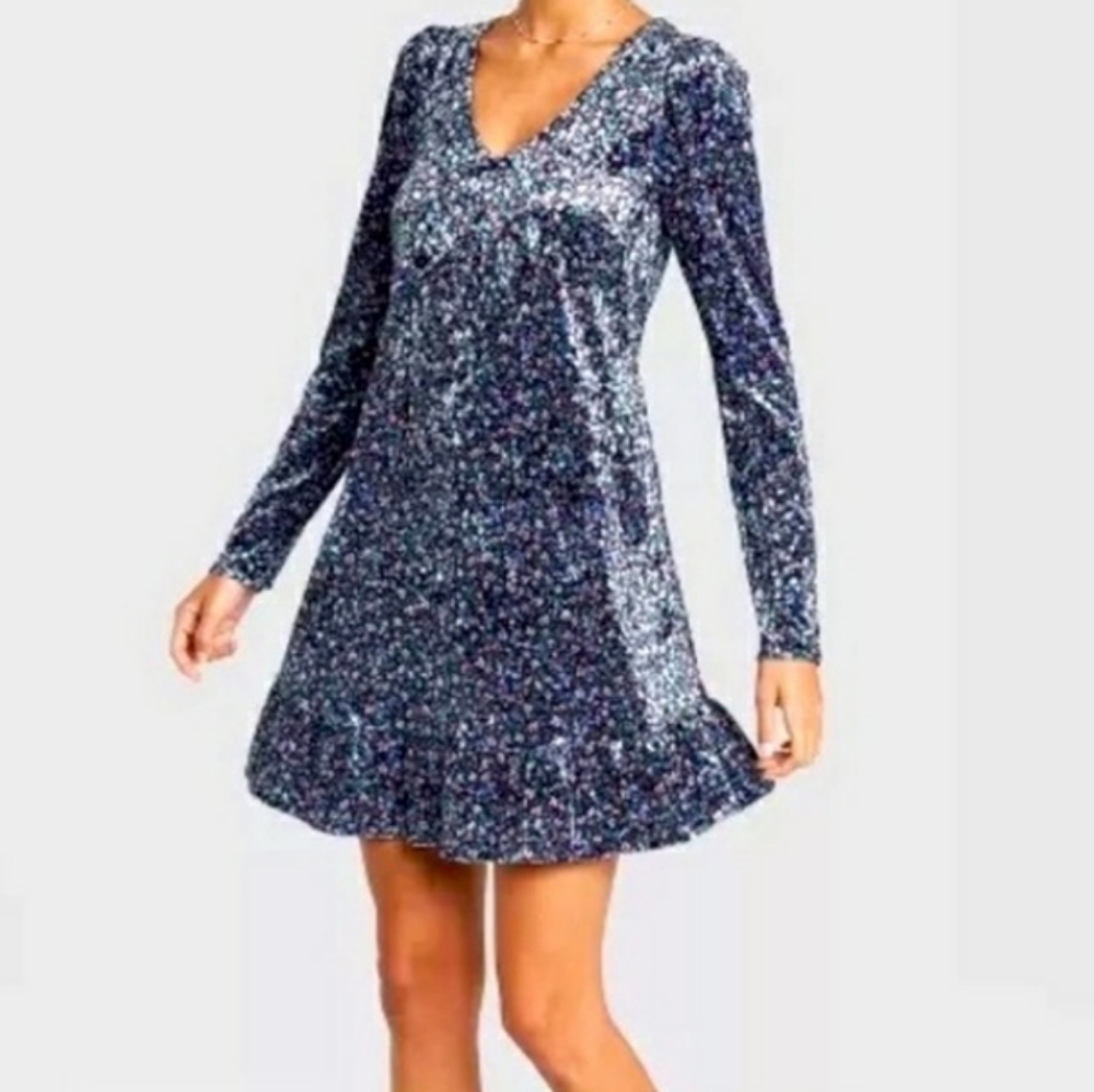 NWT! Wild Fable Velour Floral Dress